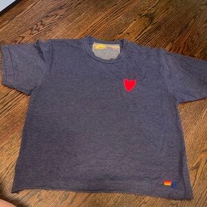Aviator Nation size heart embroidered tshirt size m